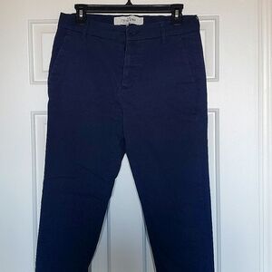 Topman Stretch Skinny Chino Pants, 30 x 32, Navy Blue